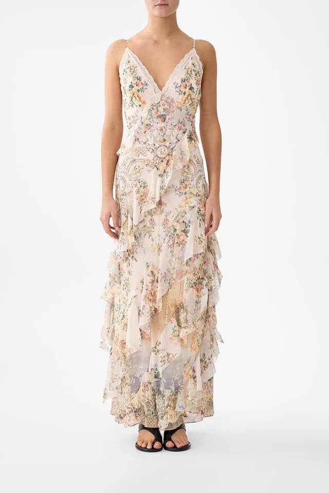 Camilla eBoutique ASYMMETRICAL RUFFLE SLIP DRESS TWILIGHT IN ISTANBUL, image 1 of 1 from CAMILLA