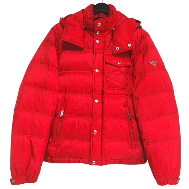 Prada Hooded Nylon Down Jacket 46 in Nylon from The Reluxe, photo 1 of 1