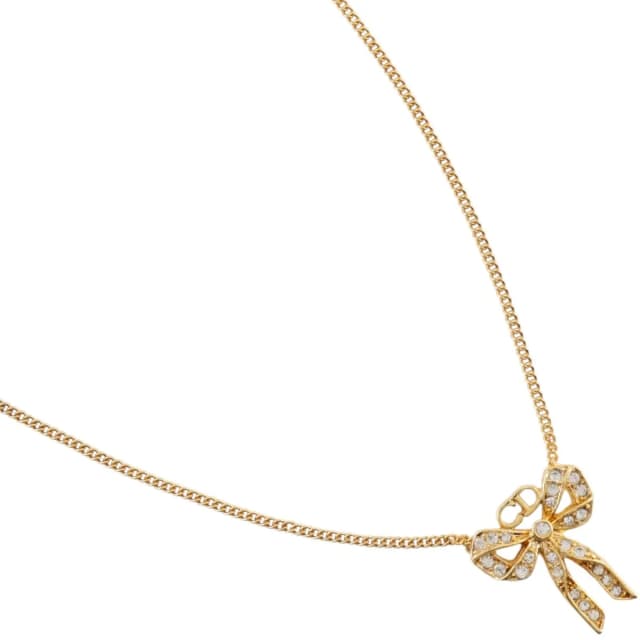 Dior Tone Crystal Bow CD Pendant in Gold from Blue Spinach, photo 1 of 1