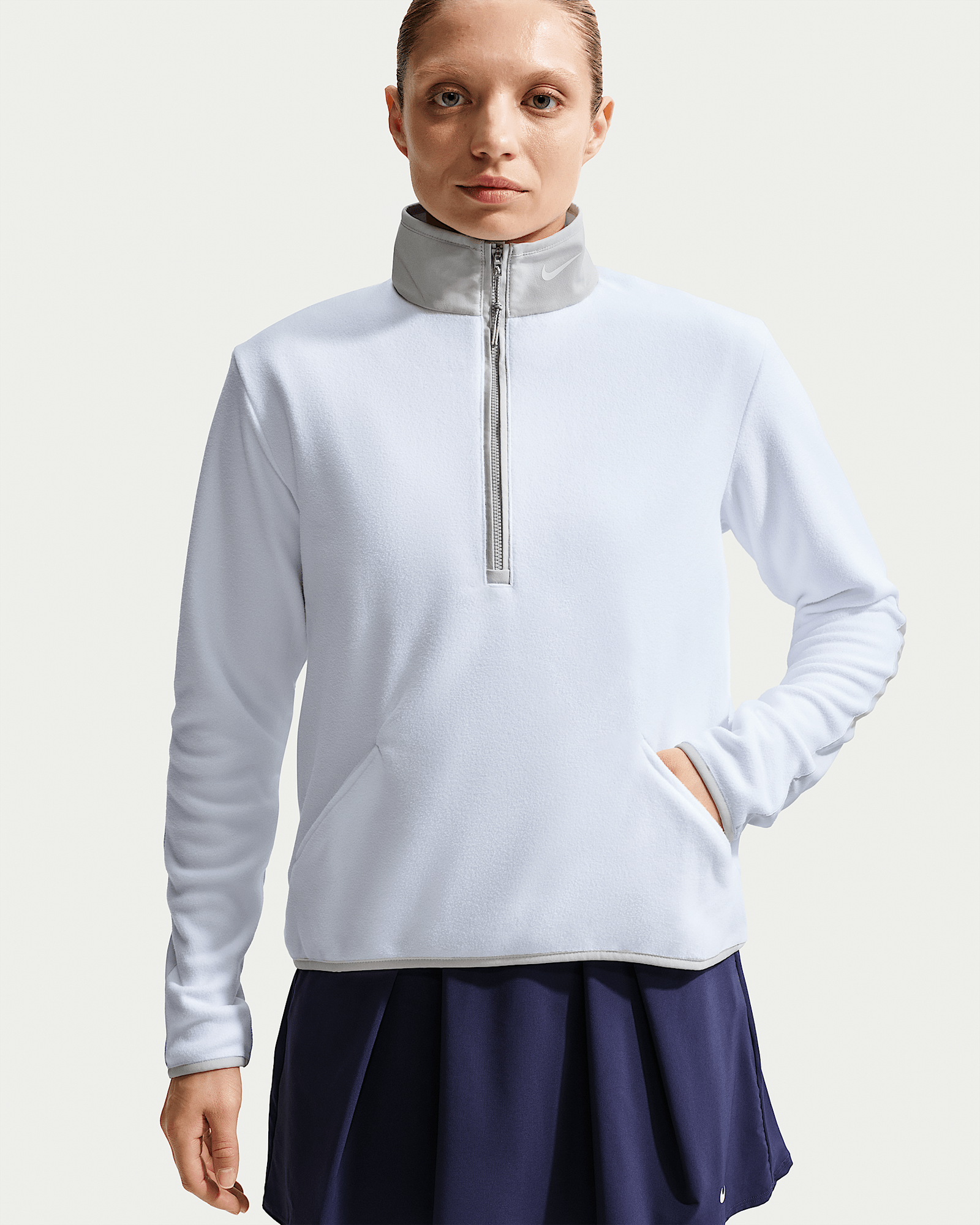 Nike Therma-FIT Victory in White/Photon Dust/White, image 1 of 1 from Nike