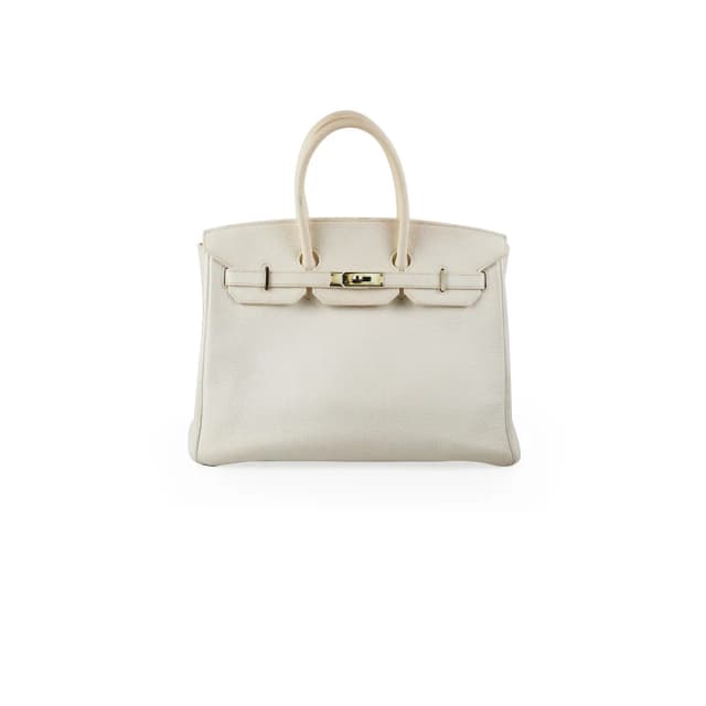 Hermès Birkin 35 Clemence White Stamp P Square (2012) in White Clemence leather from The Purse Affair, photo 1 of 1