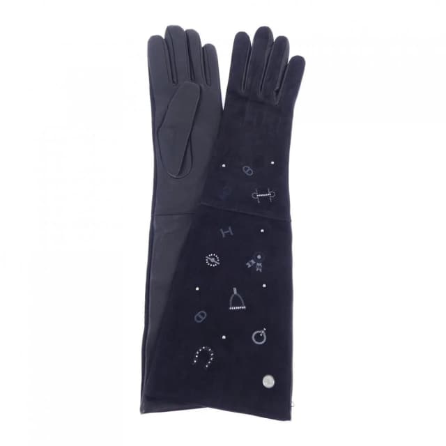 Hermès Glove Gloves Black 7 in Black from The Reluxe, photo 1 of 1