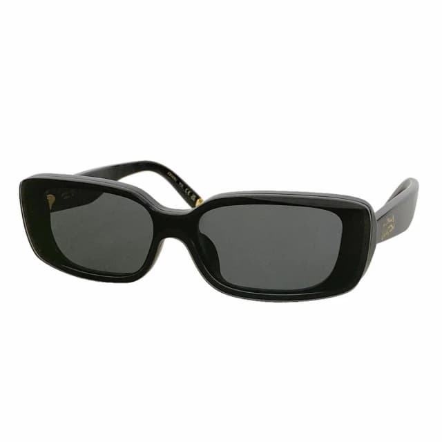 Sunglasses LV Script Low Rectangle Black Eyewear in Black from The Reluxe, photo 1 of 1