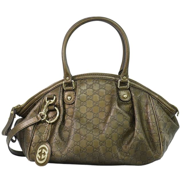 Gucci Sukey Guccissima Leather 2-Way Shoulder Bag Blanc in White Leather from The Reluxe, photo 1 of 1