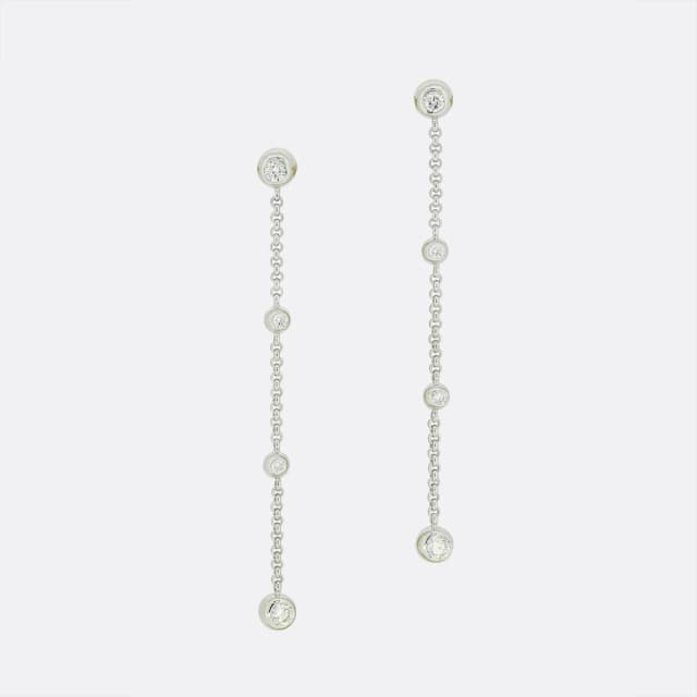 Chopard 0.85 Carat Diamond Drop Dangle Earrings from The Vintage Jeweller, photo 1 of 1