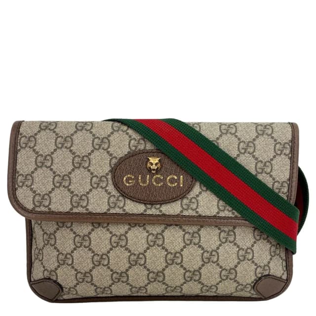 Gucci Neo Web Vintage GG Monogram Canvas Belt Bag Beige 493930 in Beige Coated canvas from Dallas Designer Handbags, photo 1 of 1