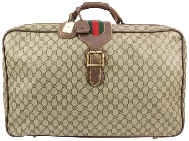 Gucci XL Supreme GG Web Suitcase Soft Trunk Luggage in Canvas from Bagriculture, photo 1 of 1