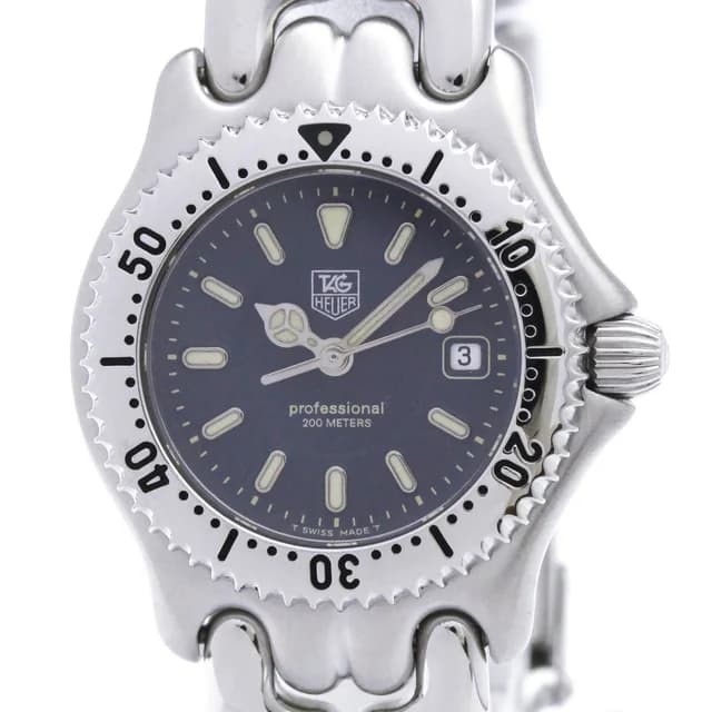 TAG Heuer Sel Professional 200M Steel Quartz Ladies Watch WG1317-2 Polished in Navy from Elady, photo 1 of 1