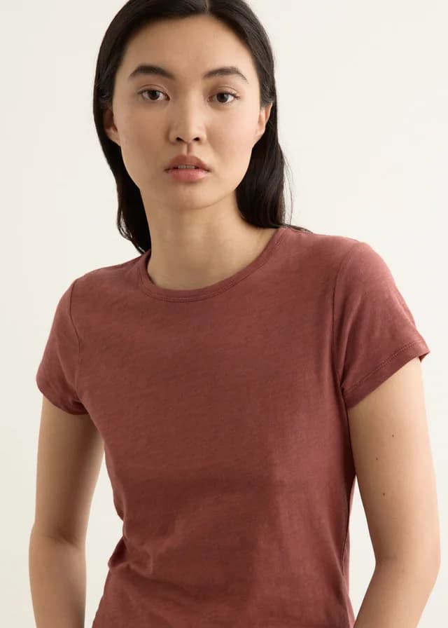Incu Collection Bijou Baby T-Shirt in TERRACOTTA, image 1 of 1 from Incu