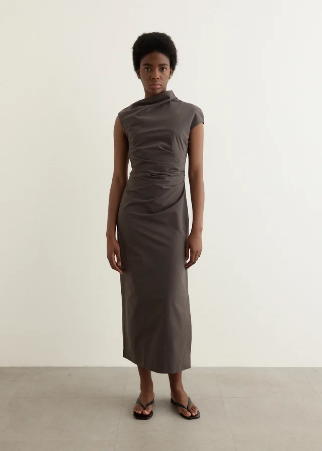 Wynn Hamlyn Rita Maxi Dress in Charcoal, image 1 of 1 from Incu