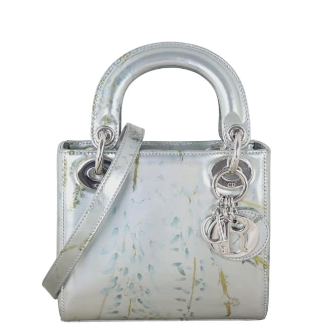 Lady Dior Mini Printed Metallic in Multicolor Lambskin from Luxe.It.Fwd, photo 1 of 1