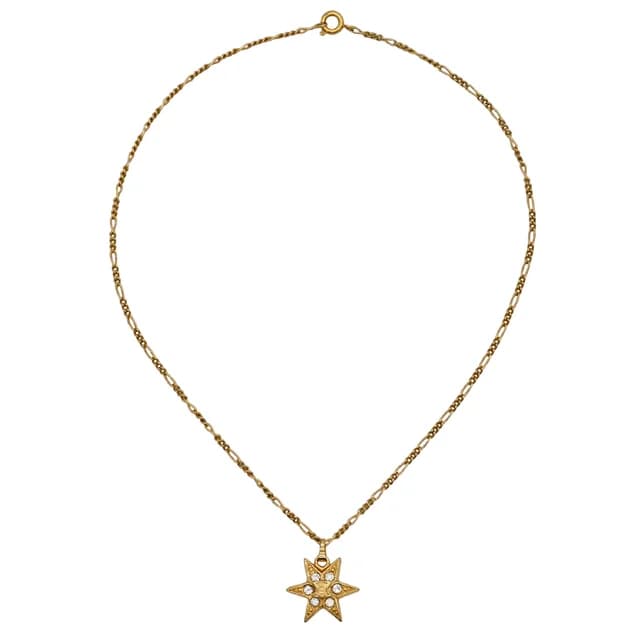 Celine Triomphe Starburst Pendant Necklace from Clotheshorse Anonymous, photo 1 of 1