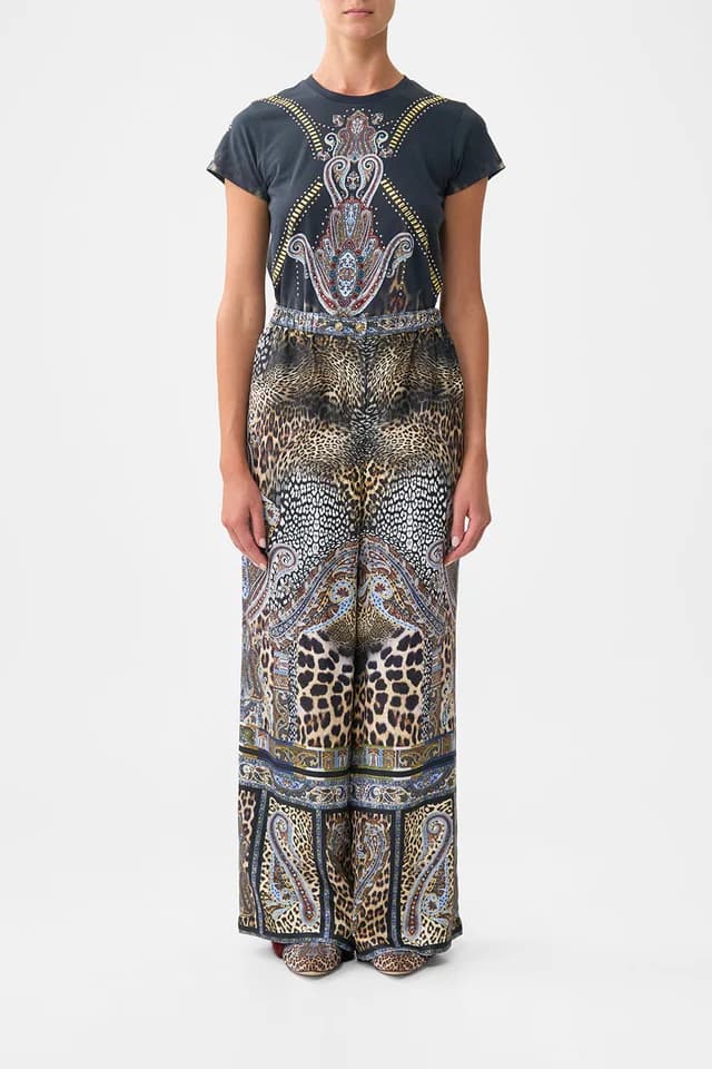 Camilla eBoutique BUTTON FRONT LOUNGE PANT ISTANBUL ANIMALIA, image 1 of 1 from CAMILLA