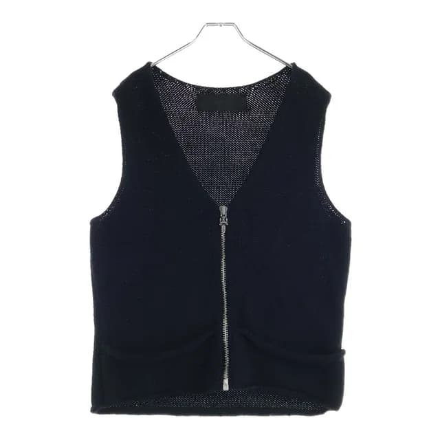 Chrome Hearts Dagger Zip Up Knit Vest Black in Black from The Reluxe, photo 1 of 1