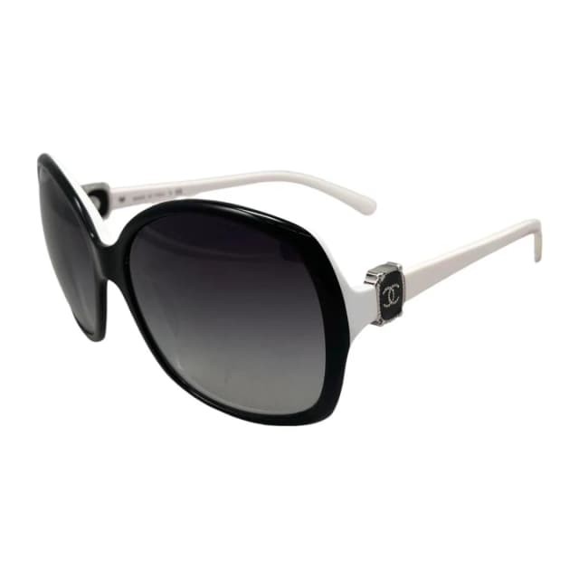 Chanel Sunglasses CC Logo Black White Eyewear in Black from The Reluxe, photo 1 of 1