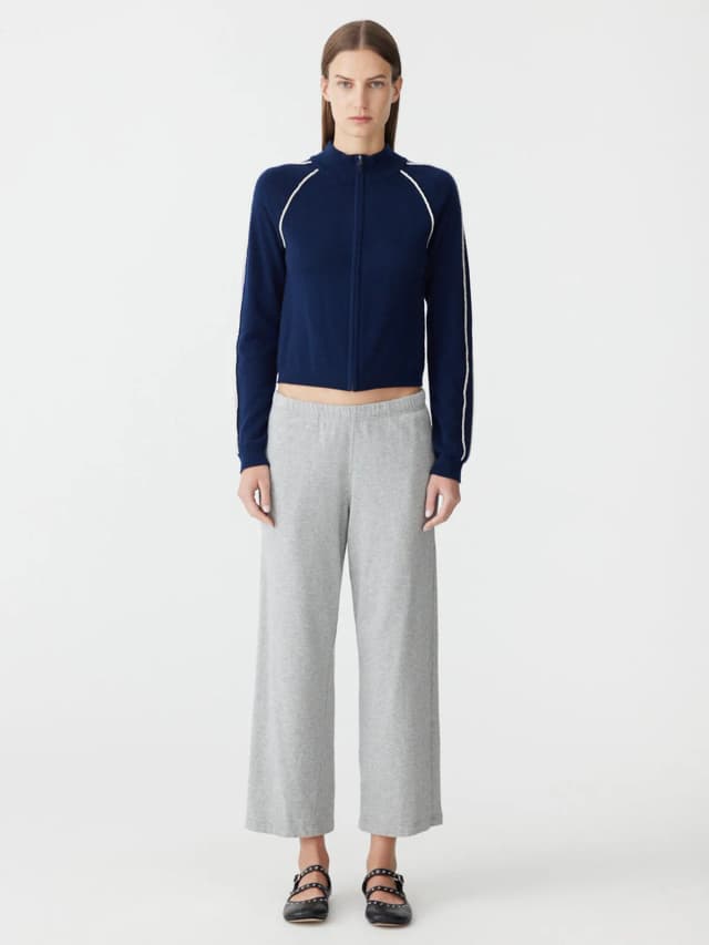 Bassike French Terry Straight Leg Pant, image 1 of 1 from bassike