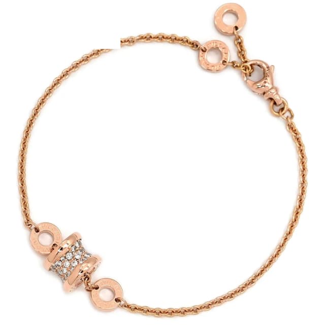 Bvlgari Bracelet B.Zero1 Element Diamond Pink Gold SM 18K Rose Gold in Pink from The Reluxe, photo 1 of 1