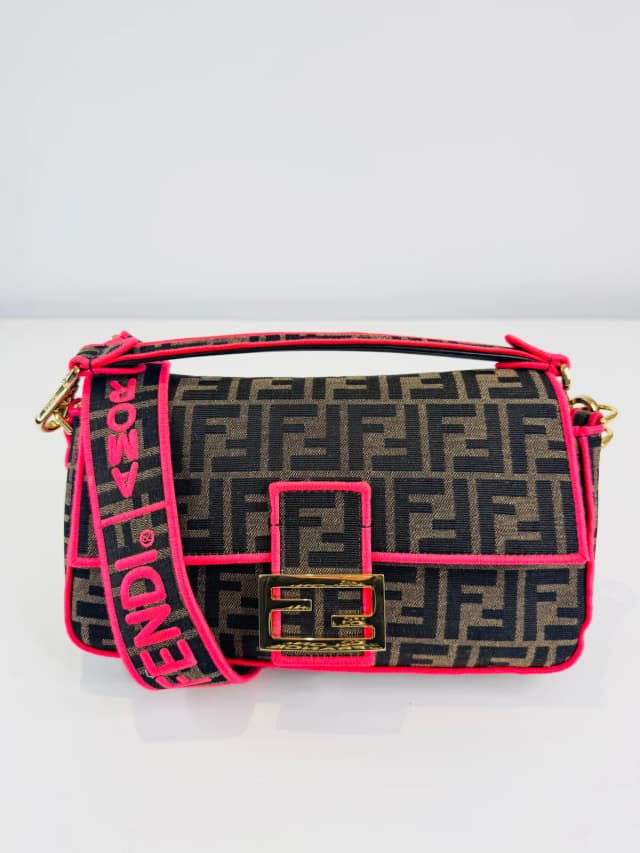 Fendi Zucca Canvas Crossbody Baguette Bag in Canvas from Edit Second Hand, photo 1 of 1