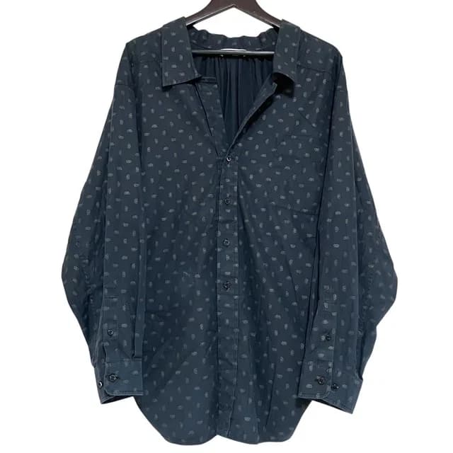 Balenciaga BB All Over Print Open Color Swing Shirt Blouse 34 Black in Black from The Reluxe, photo 1 of 1