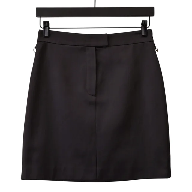 Fendi Ebano Black Satin Mini Skirt in Black Satin from Clotheshorse Anonymous, photo 1 of 1