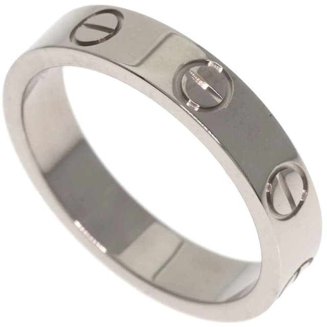 Cartier Mini Love Ring 47 18K White Gold in White from The Reluxe, photo 1 of 1