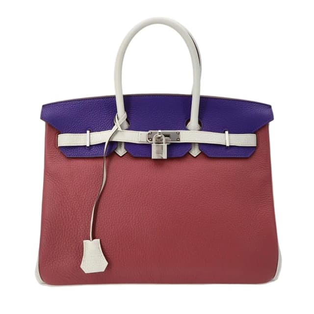 Hermès Birkin 35 Personal Togo Rosewood Iris Pearl Gray Hand Bag in Grey Togo leather from The Reluxe, photo 1 of 1