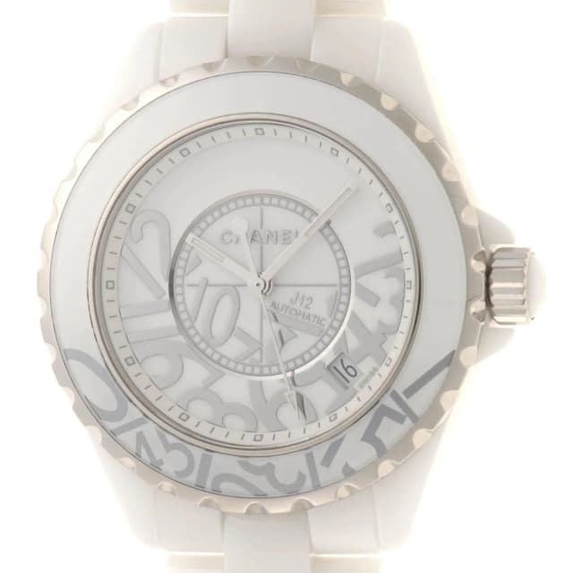 Chanel J12 Graffiti 38 World Limited Edition Watch White Ceramic Dial Automatic in White Ceramic from The Reluxe, photo 1 of 1