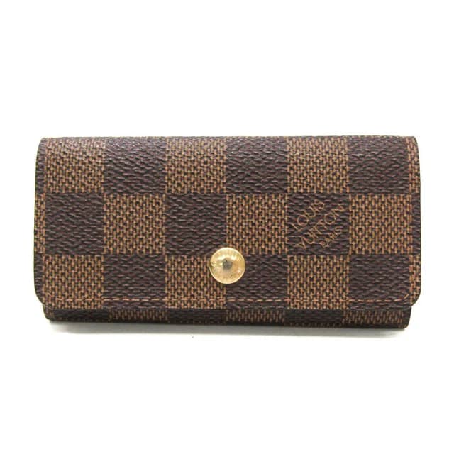 Louis Vuitton Damier Key Case 4 N62631 Men,Women Damier Canvas Key Case Ebene in Brown Damier Canvas from Elady, photo 1 of 1
