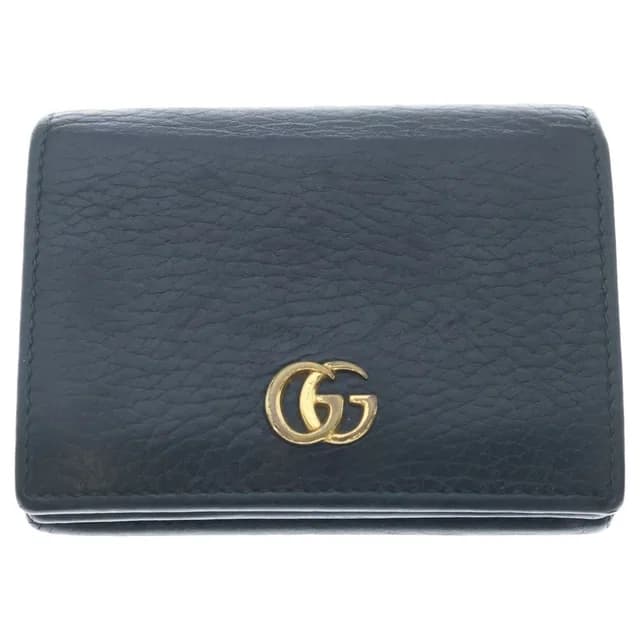 Gucci GG Marmont Leather Wallet Bifold Black in Black Leather from The Reluxe, photo 1 of 1