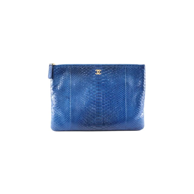 Chanel O case Medium Exotic Leather Blue in Blue Leather from The Purse Affair, photo 1 of 1