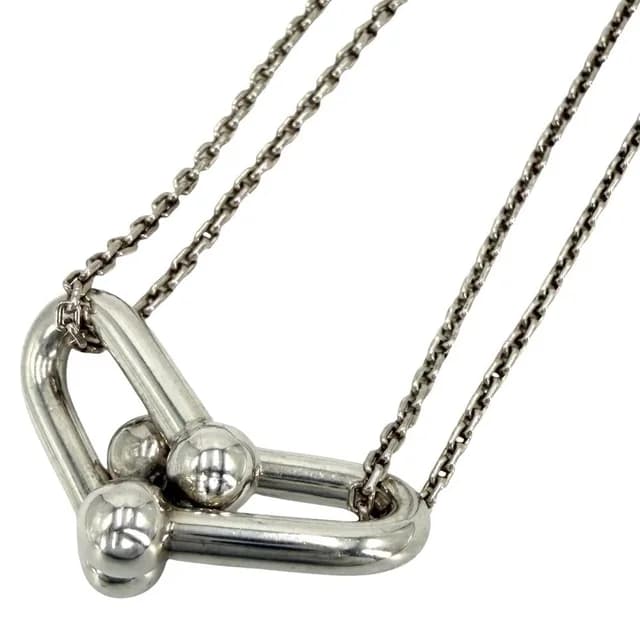 Tiffany & Co. HardWear Necklace Double Link 925 Sterling Silver in Silver from The Reluxe, photo 1 of 1