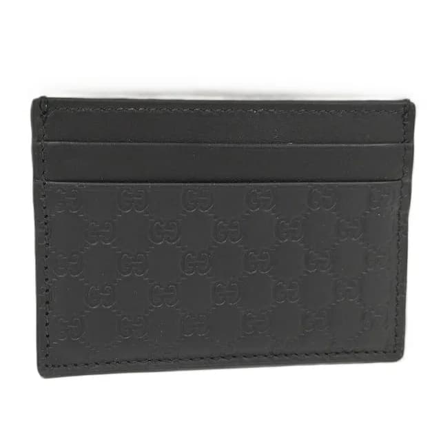 Gucci Micro Guccissima Card Case Nero in Black Leather from The Reluxe, photo 1 of 1