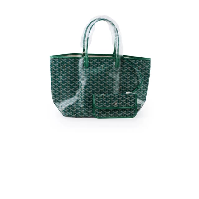 Goyard St Louis Tote PM Green in Green Canvas from The Purse Affair, photo 1 of 1