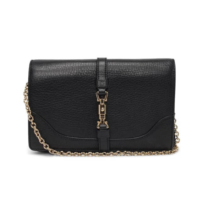 Gucci Pebbled Calfskin Broadway Evening Bag in Black Calfskin from Blue Spinach, photo 1 of 1