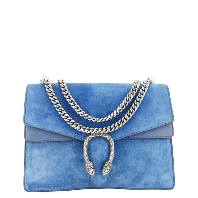 Gucci Dionysus Medium Suede Leather Shoulder Bag Blue 403348 in Blue Suede from Dallas Designer Handbags, photo 1 of 1