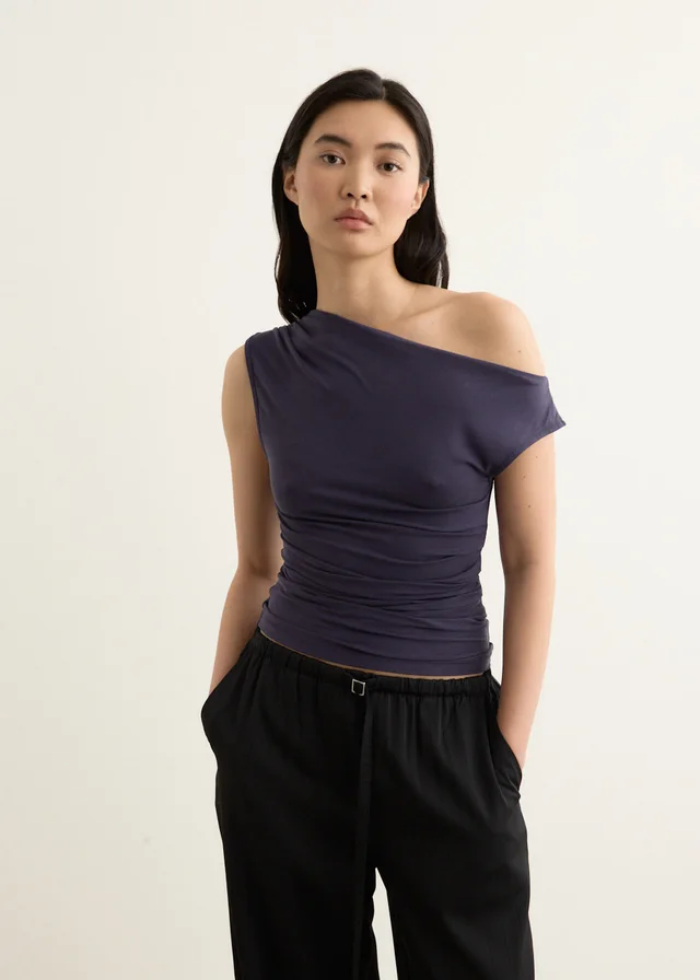 Incu Collection Crossroads Top in NAVY, image 1 of 1 from Incu