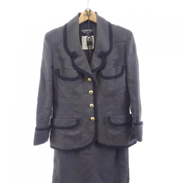 Chanel Vintage Suit Gray in Grey from The Reluxe, photo 1 of 1
