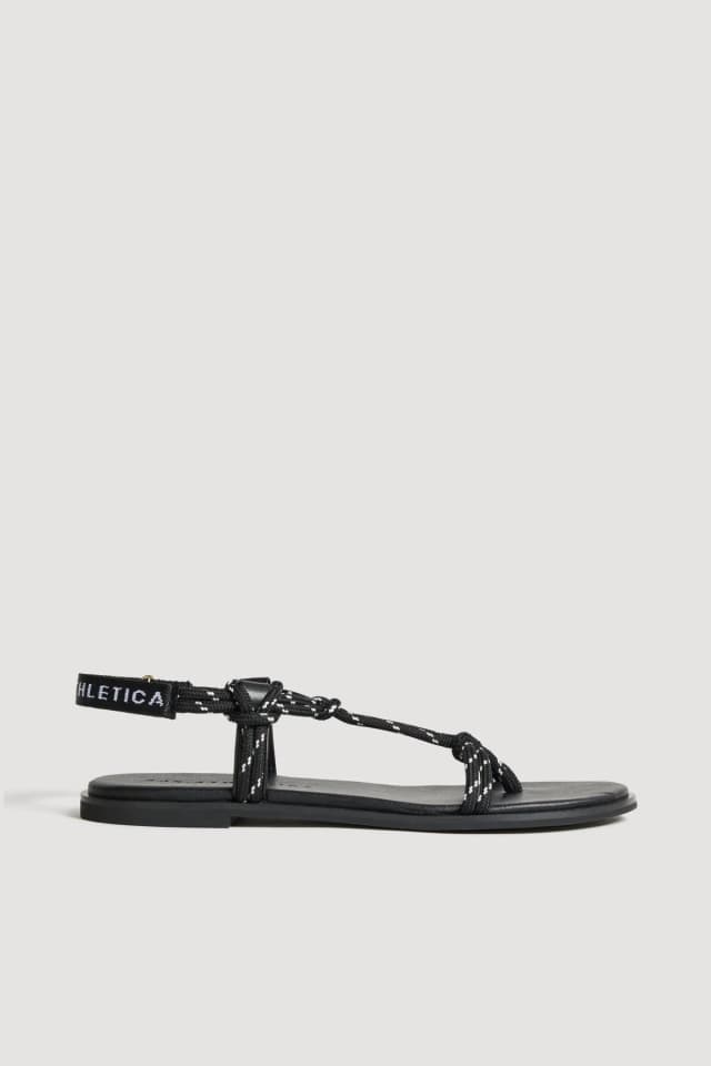 Athletica Classic Rope Sandal 919 in BLACK, image 1 of 1 from Aje