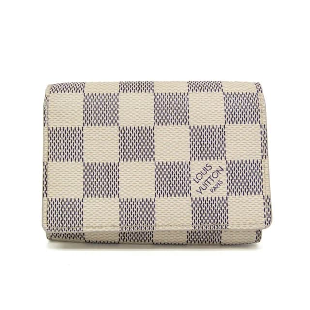 Louis Vuitton Business Card Case N61746 Damier Azur Business Card Case Off-white in Off-white Damier Azur from Elady, photo 1 of 1