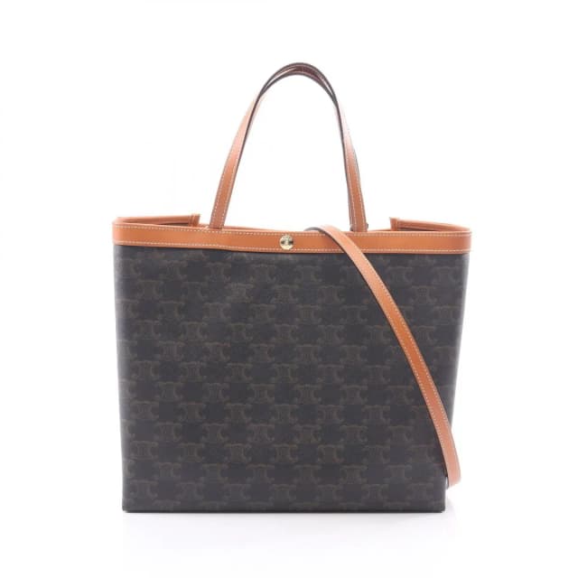 Celine Tote Bag Small Square Cabas Triomphe Leather 2-Way Shoulder in Leather from The Reluxe, photo 1 of 1