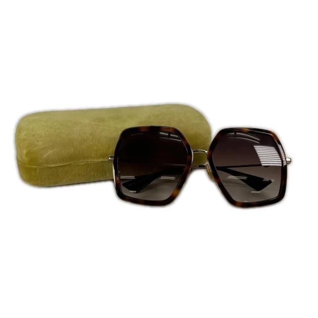 Gucci Sunglasses Metal Brown 56 Eyewear in Brown from The Reluxe, photo 1 of 1