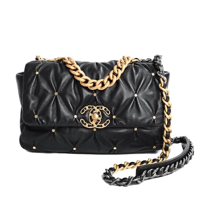 Chanel Shoulder Bag Black in Black Lambskin from The Reluxe, photo 1 of 1