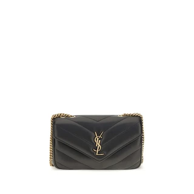 Saint Laurent Black Lamb Ovis Aries Shoulder Bag in Black Leather from HEWI, photo 1 of 1