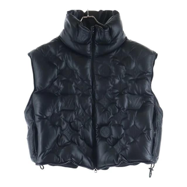 Louis Vuitton Monogram Boyhood Puffer Vest Leather Down Black in Black Leather from The Reluxe, photo 1 of 1