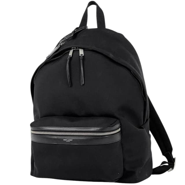 Saint Laurent Backpack City Canvas Black in Black Canvas from The Reluxe, photo 1 of 1