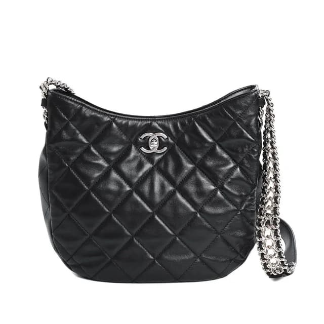 Chanel Shoulder Bag Hobo Chain in Lambskin from The Reluxe, photo 1 of 1