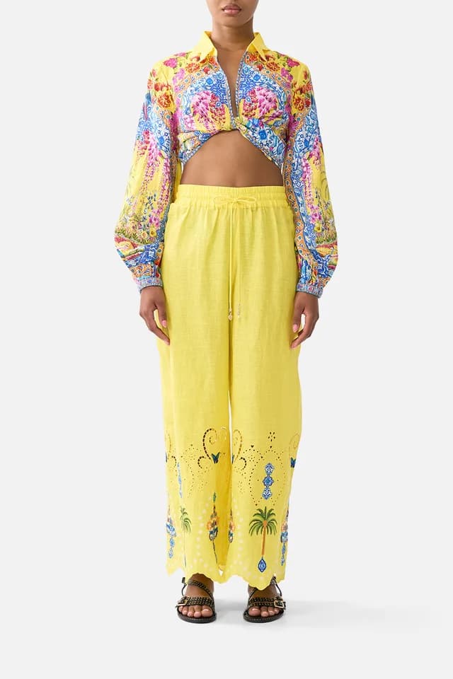 Camilla eBoutique STRAIGHT LEG EMBROIDERED PANT SULTANAHMET SUMMER, image 1 of 1 from CAMILLA