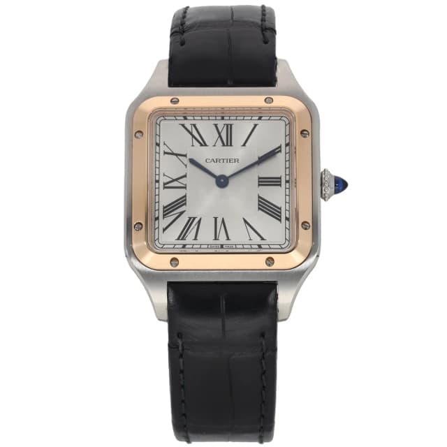 Cartier Santos Dumont W2SA0011 32mm Bi-Colour Watch in Leather from H&T, photo 1 of 1