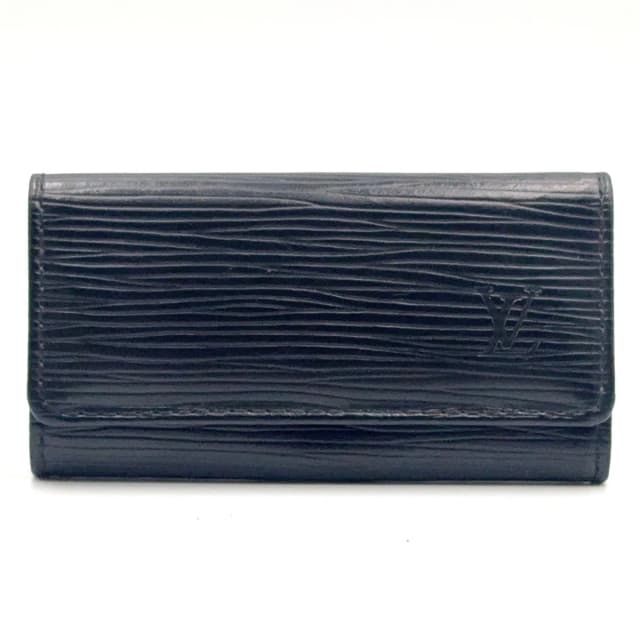 Louis Vuitton Multicles 4 Epi Noir Leather Black Key Case Silver Key Holder in Black Leather from The Reluxe, photo 1 of 1