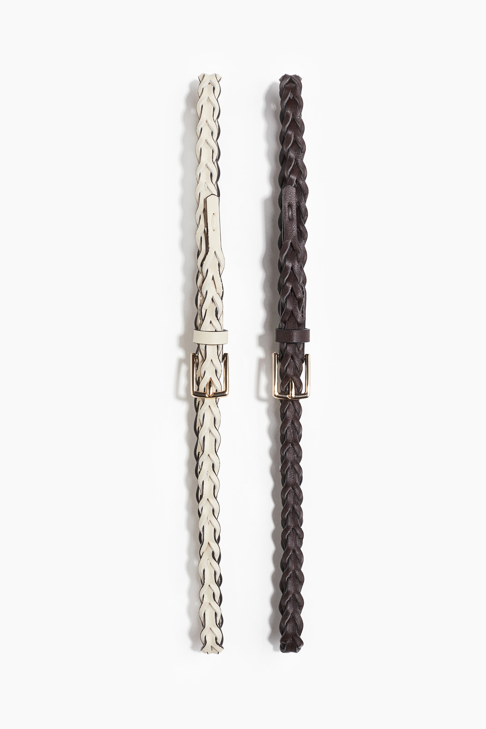 H&M 2-Pack Braided Waist Belts, image 1 of 1 from H&M (Canada)